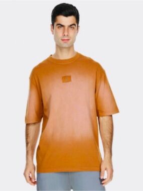 Men's Short Sleeve Crew Tee in Copper Tan